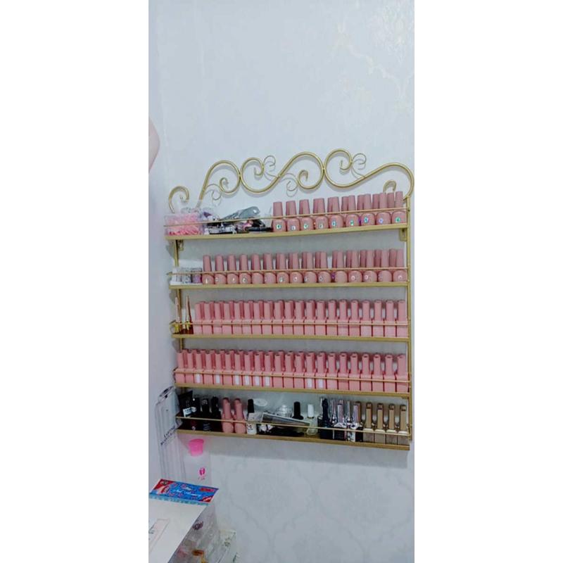 化妆品货架胶墙上壁挂美甲油产品多层展示架口红置架店物架子甲