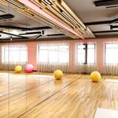 舞蹈室镜子贴墙自粘超清拼接全身穿衣镜家用健身跳舞玻璃镜片墙贴