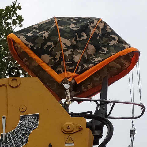 随车吊折叠车篷避雨遮阳棚户外吊车篷随车吊伞篷野外作业鹏