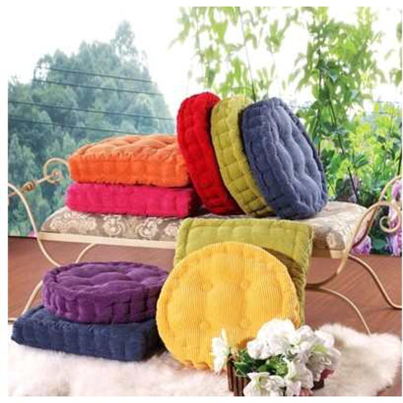 加厚加大坐垫 秋冬榻榻米学生餐椅座垫可爱纯色垫子 办公室椅垫