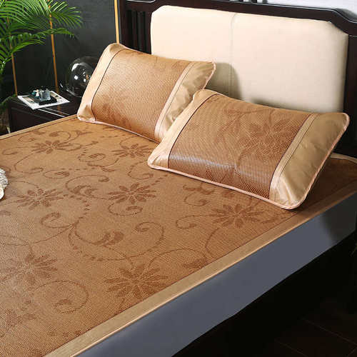 2025藤席1.8m双人床凉席2.0米凉席子180可折叠单200夏天1.5空调席