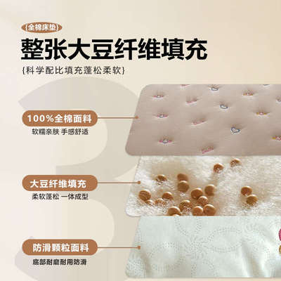 纯棉床垫软垫家用1米5x2米全棉床褥垫被褥铺底宿舍单人床垫子褥子