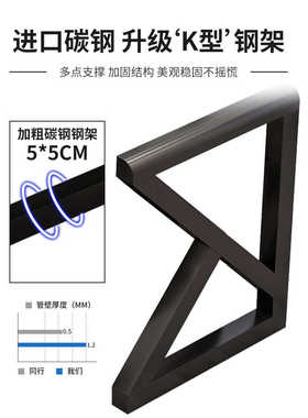钢化玻璃电脑台式桌家用简约现代经济型书桌办公桌简易学生学习桌