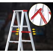 铝合金梯子家用折叠梯室内爬梯伸缩楼梯工程梯铝合金人字梯1.5米