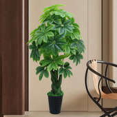 仿真植物盆栽发财树客厅假花造景室内塑料花摆件仿生绿植假树盆景
