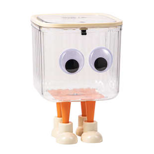 高颜值桌面弹盖垃圾桶家用厨房餐桌小号卧室床头轻奢车载透明纸