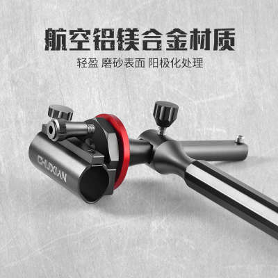 钓箱配件拐角炮台架加厚通用钓椅炮台座多功能可伸缩拐弯转角支架