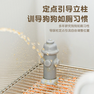 狗狗厕所中小型犬高围栏不锈钢狗砂盆防踩屎大小便神器博美柯基