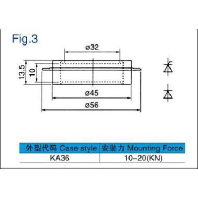双向可控硅KS500A KS500A1600V KS500A-16双向晶闸管凹