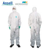 微护佳2000带帽连体防护服防尘防静电农场喷漆养猪场实验室工作服