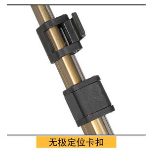 铝合金抄网杆 黑金刚三角抄网杆自动伸缩定位加粗加厚抄网杆裸竿