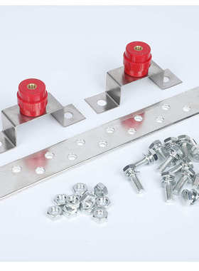 防雷接地铜排镀锡紫铜排加工TMY3*30新能源铜铁焊接排铜铝过渡板