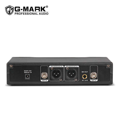 G-MARK EW100无线话筒一拖二 稳定不断频 防啸叫舞台婚庆会议户外