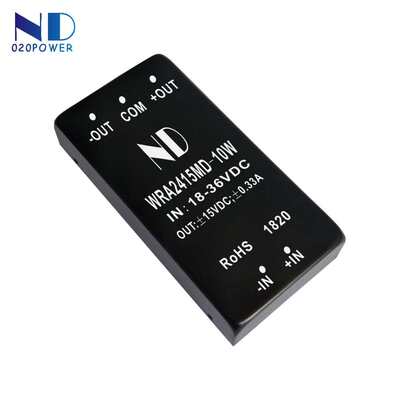 WRA2405MD-10W隔离降压模块 DC-DC电源模块24V转正负5V1A
