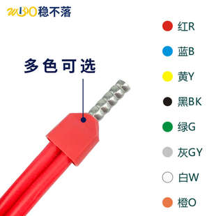 双线管形预绝缘接线端子TE7508/1010并头铜鼻子欧式管型冷压端头