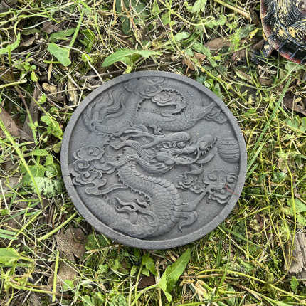 黄缘陆龟半水乌龟苗圆盘砖垫材守宫蜥蜴角蛙餐盘食台造景爬宠装饰