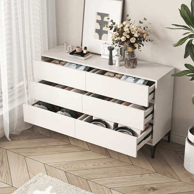 五斗柜卧室靠墙斗柜现代简约床尾收纳柜储物柜置物柜家用客厅立柜