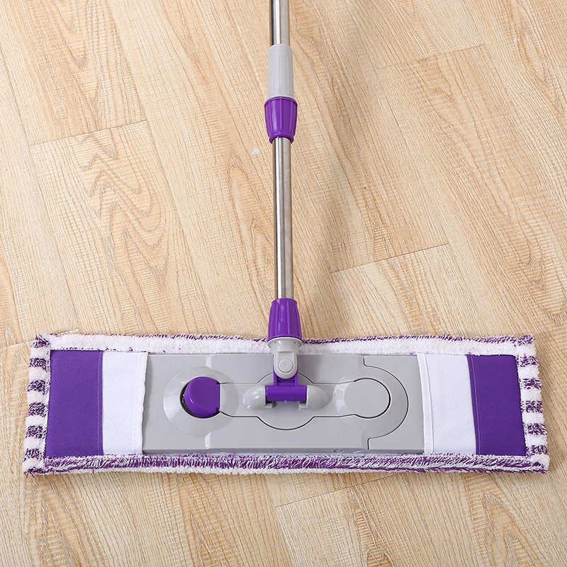 大平板拖把家用木地板平拖托把尘推墩布旋转拖布套式棉线实木地拖