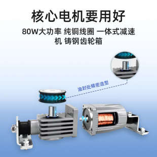 静音自动门感应门电机整套机组电动玻璃推拉平移门轨道控制器全套