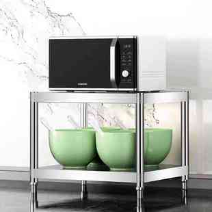 不锈钢置物架灶台面两2层高40cm30公分宽35厘米45x50x55cm60长70