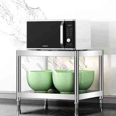 不锈钢置物架灶台面两2层高40cm30公分宽35厘米45x50x55cm60长70