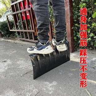 锰钢推雪板铲子加厚推粮除雪铲大号锹铲农具扫雪路面除雪清雪工