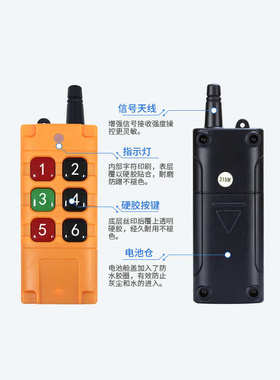 工业控制DC12V-26V6无路线遥控开关灯具开关遥控闸道门卷帘门控制