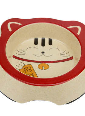 狗碗竹纤维卡通食盆狗狗猫咪碗单碗泰迪中小型犬宠物碗幼犬幼猫