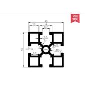 40GB方槽铝型材 工业铝型材国标4040L铝型材 40方管