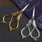 精致复古小剪刀手工绣花剪十字绣剪不锈钢剪线头家用便携小号剪刀