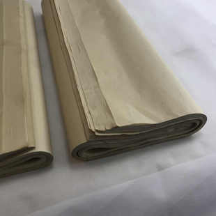 仿古手工玉扣纸福建连城篆刻连史纸毛边纸竹仿古书法精品宣纸