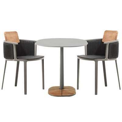 户外桌椅藤椅茶几藤制阳台实木室外花园露天酒店庭院休闲简约家