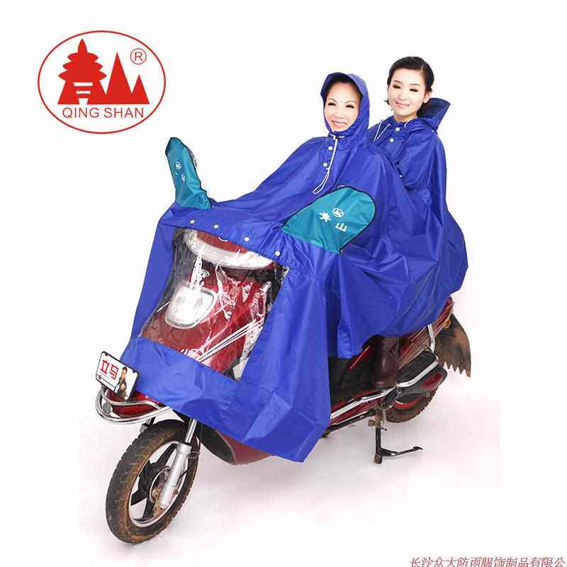 电动车摩托车双人单人挡风板雨衣挡风玻璃加大加厚雨披包邮