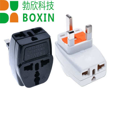 一转三英式FUSED英规港式三脚方头带保险管13A250V转换插头WDS-7S