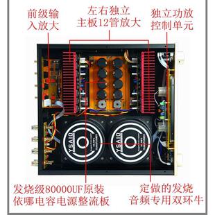 E900发烧功放机 家用 HiFi 场效应管胆味平衡 高保真大功率合并式