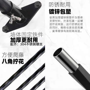 半边拱门花架户外月季铁艺靠墙支架杆拱形庭院花园阳台葡萄爬藤架
