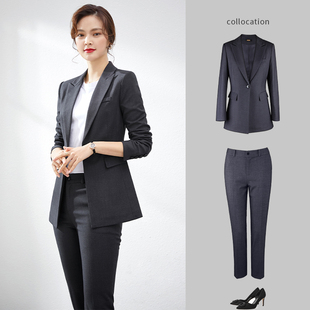 职业西服套装春酒店经理领班工作服房地产销售气质通勤OL商务工装