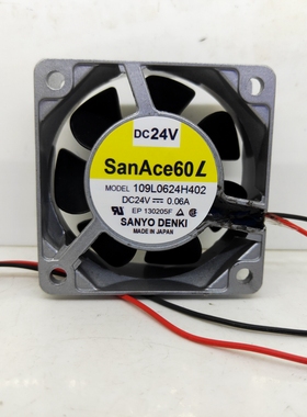 原装 三洋铝框直流风扇 SANACE60L 109L0624H402 DC24V 6025 风机