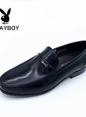 花花公子男鞋2019春款新款英伦软皮商务正装羊皮面皮底男鞋单鞋子