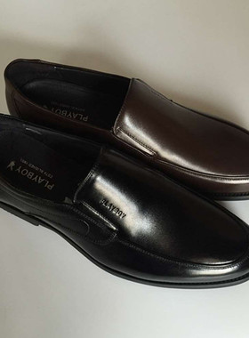 花花公子男鞋特大码45码46码套脚商务休闲皮鞋1617-307110 307111