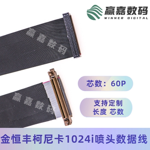 金恒豐噴繪機(jī)噴頭排線UV平板導(dǎo)帶機(jī)藍(lán)旗60P排線 柯尼卡1024i數(shù)據(jù)