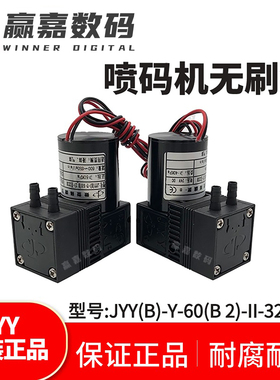 喷码机7W大墨泵JYY(B)-Y-60(B2)原装隔膜泵大流量无刷泵24V回收泵