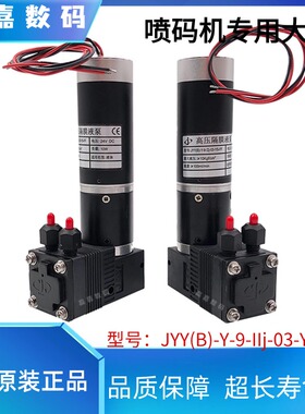 喷码机墨泵陶瓷JYY(B)-Y-9-IIJ-03-YS-FF无刷电机高压隔膜液泵24V