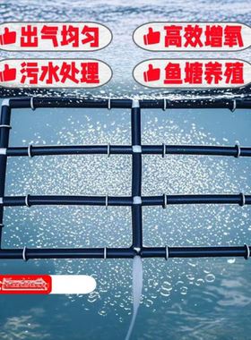 鱼池纳米增氧管曝气管鱼缸不锈钢自沉氧气条鱼池爆气盘长条长方形