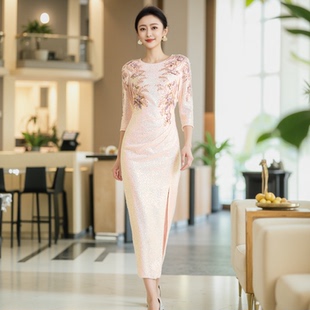 连衣裙子 日常可穿女装 创意狐订婚礼服裙2025新款 结婚当天新娘便装