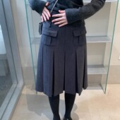 COSMOS 柏林绪雾 冬季 KERNEL 经典 双口袋时髦调性复古百褶半身裙