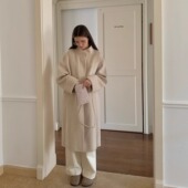 北岛雪山全澳毛立领廓形新中式 KERNEL COSMOS 手工双面呢大衣