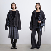 KERNEL COSMOS 高阶松弛感叠穿深V领连帽砂洗卫衣慵懒宽松外套