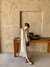 KERNEL COSMOS 24SS 米洛斯岛 重工手工做旧染定制面料蕾丝古董裙