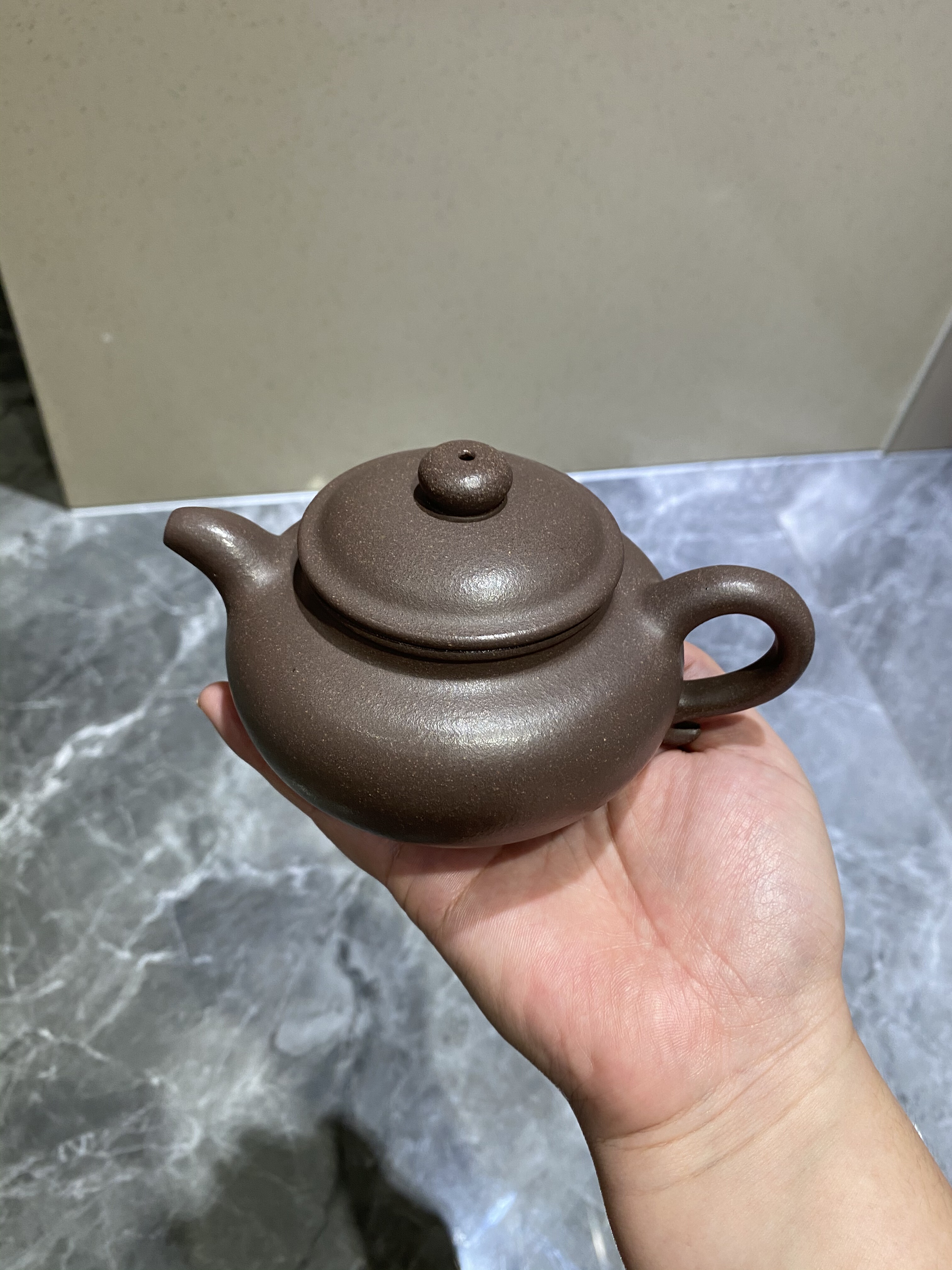 紫砂壶福利粗砂紫泥240cc仿古